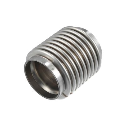 HEROFFIX Car Exhaust Flexible Pipe, 63.5x100mm 2.5"x3.94" Exhaust Flex Connector Pipes Bellows Universal for Car Durable Stainless Steel Silver Tone Replace Parts