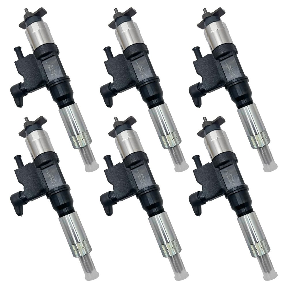 DoraKvi 6-Pieces 8-97602803-1 8-97602803-0 Fuel Injector Compatible with Isuzu 7.8L Engine 6HK1 FTR FVR FXR HTR HVR HXR