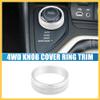 REPAIROCK Car SUV 4WD Terrain Knob Cover Trim for Jeep Cherokee 2014-2021 for Jeep Compass 2017-2021 for Jeep Renegade 2015-2021 Silver Tone Auto Replacement Parts view 2