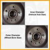 Partuto 4pcs Plastic 77.80mm to 110 mm Car Hub Centric Rings Wheel Bore Center Spacer Replacement view 4