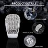NIUHURU Car Interior Diamond Cover Bling Crystal Rhinestones Accessories Compatible with Honda CRV Breeze 2023-2025 (Silver, Shifter Lever Sticker 1 piece) view 3