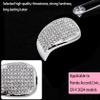 NIUHURU Car Interior Diamond Cover Bling Crystal Rhinestones Accessories Compatible with Honda CRV Breeze 2023-2025 (Silver, Shifter Lever Sticker 1 piece) view 4