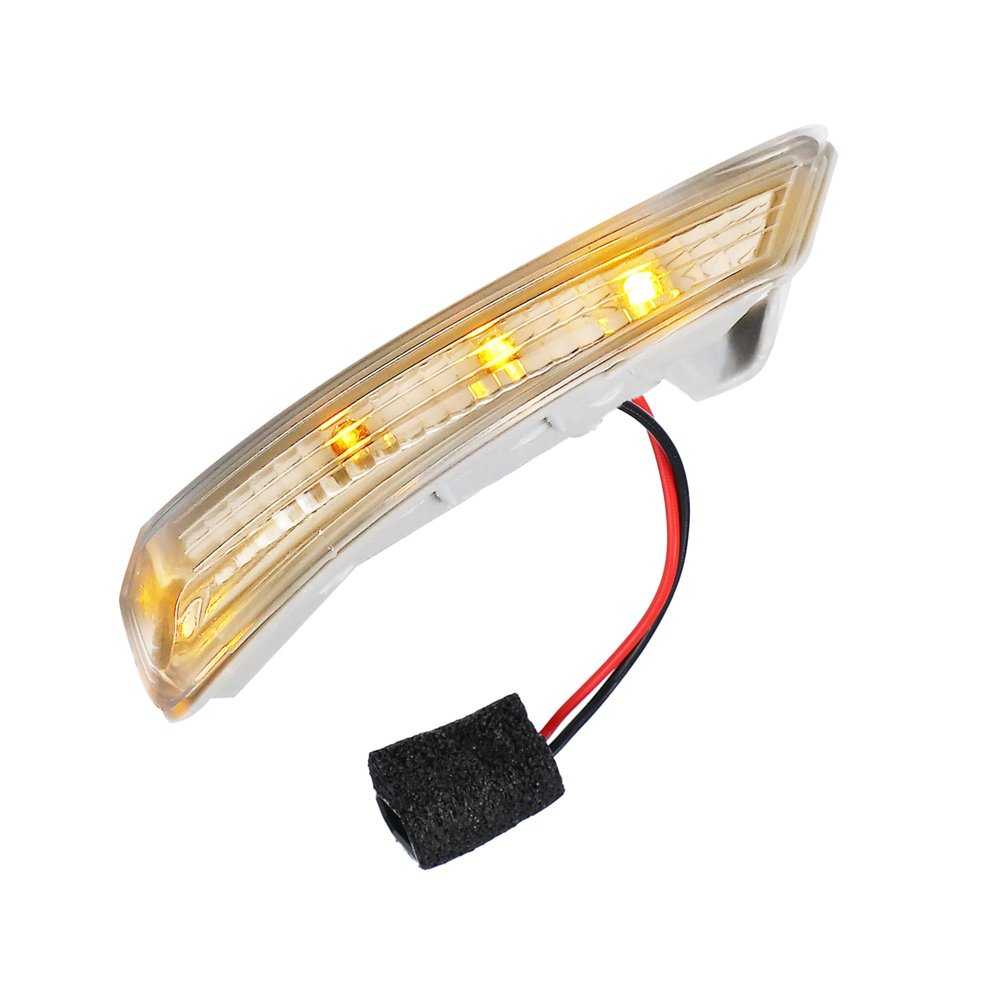A ABSOPRO Car LED Front Right Side Mirror Turn Signal Light Fit for Chrysler Town Country - Pack of 1 Silver Tone Item Replacement