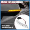 A ABSOPRO Car LED Front Right Side Mirror Turn Signal Light Fit for Chrysler Town Country - Pack of 1 Silver Tone Item Replacement view 2
