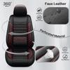 Front Seat Covers for Lexus GS 400, 2PCs Premium Nappa Leather Car Seat Cover Front Set Fit Lexus GS400 1998-2000,Waterproof Seat Protector, Airbag Compatible Auto Seat Cover(Black&Red,Pillows) view 2