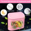 NBTEPEM Pink Car Trash Can with Lid - 2 Pack, Mini Auto Garbage Can with 60 Trash Bags, Leakproof Automotive Garbage Container Bin, Multipurpose Organizers and Storage for Car, Home, Office (Pink) view 3