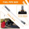 mapleza 4 PCS High - Performance Racing & Household Gas Can Hoses with 8 PCS Fuel Jug Vent Caps Fuel Can Hose Suitable for 3/5/5.5 Gallon VP Fuel Jugs view 2