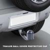 Towing Bar Ball Covers - 50mm Tow Bar Caps | Trailer Towball Protector | Tow Bar Ball Cover | Weather Resistant Hitch Caravans Towball Protector Auto Tow Bar Ball Cover Cap for Car, Trailer, RV view 2