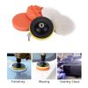 Car Foam Drill Buffing Pad Polishing Pad Kit 6 Pcs 4 Inch Car Buffer Polishing Kits Sponge and Wool Polishing Pads Set view 4
