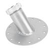 45 Degree Fuel Cell Filler Neck with 12 Bolt Steel Base Aluminum Cap 1.5in Inner Diameter, Fast Fill Valve for Quick Refueling, Lightweight and Material, Precisely Designed for view 1