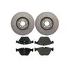 Front Brake Pads and Rotors Kit for BMW 535i 3.0L 2008-2010 view 1