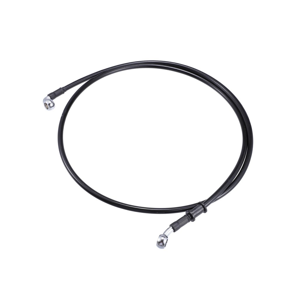 Hihaha 150cm AN3 M10 Car Hydraulic Brake Line Oil Hose Pipe Fitting 28 90 Stainless Steel for Car Motorcycle Dirt Racing Bike Black Durable Material