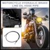 Hihaha 150cm AN3 M10 Car Hydraulic Brake Line Oil Hose Pipe Fitting 28 90 Stainless Steel for Car Motorcycle Dirt Racing Bike Black Durable Material view 2