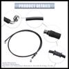 Hihaha 150cm AN3 M10 Car Hydraulic Brake Line Oil Hose Pipe Fitting 28 90 Stainless Steel for Car Motorcycle Dirt Racing Bike Black Durable Material view 3