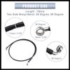 Hihaha 150cm AN3 M10 Car Hydraulic Brake Line Oil Hose Pipe Fitting 28 90 Stainless Steel for Car Motorcycle Dirt Racing Bike Black Durable Material view 4