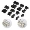 HFHYDZSW 20sets/10sets 2/3/4/5/6/7/8Pin Pitch2.54mm SM Female and Male Wire Connector Housing Terminals SM-2P SM-2R JST SM2.54 SM Plug(4p,20Set) view 1