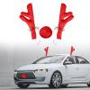 Gxdqxxd Car Reindeer Antlers Kit with Nose Christmas Decoration Universal Holiday Easily Install Decorative Car Costume, Red view 3