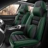 GFHJYY Car Seat Cover for Nissan Altima 2000-2025,Premium Leather Seat Cover,Non-Slip Waterproof Breathable Automotive Seat Covers Fit for Most Cars,Sedan(Green & Black,2PCS Front with Pillow) view 1