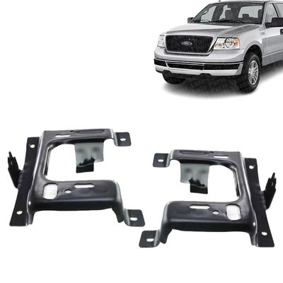 Vantage Auto Parts - Front Bumper Brackets Left and Right Side Compatible with Ford F-150 / Lincoln Mark LT 2006-2008 | DIRECT REPLACEMENT | Steel | 6L3Z17B984AA 6L3Z17B985AA | FO1067172 FO1066172