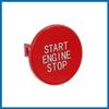 A ABSOPRO for BMW 3 Series Car Engine Ignition Push Start Button Start Stop Button Cover Trim Cap ABS Sticker Red for BMW G20 G05 X5 G06 X6 G07 X7 Item Replacement view 4