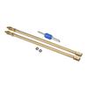 REPAIROCK 1 Set 7.87" Dually Valve Stem Extenders Straight Dual Tire Valve Extension for Car Truck RV Pickup Motorcycle Gold Tone Auto Replacement Parts view 1