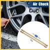 REPAIROCK 1 Set 7.87" Dually Valve Stem Extenders Straight Dual Tire Valve Extension for Car Truck RV Pickup Motorcycle Gold Tone Auto Replacement Parts view 3