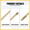 REPAIROCK 1 Set 7.87" Dually Valve Stem Extenders Straight Dual Tire Valve Extension for Car Truck RV Pickup Motorcycle Gold Tone Auto Replacement Parts view 4