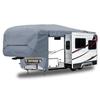 GEARFLAG Fifth Wheel RV Cover fits 40-43 Toy Hauler Motorhome with Slide Out Roll-up Opening Reinforced Windproof Side-Straps Reflective Safety Strips Anti-UV Water-Resistance Heavy Duty Fabric view 1