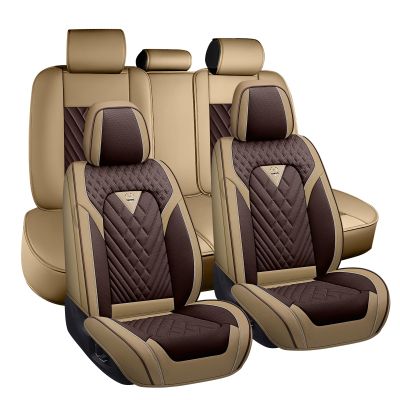 LPDK Seat Covers for Mercedes Benz Sprinter 2500,Full Set,Ivory Coffee