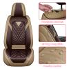 LPDK Seat Covers for Mercedes Benz Sprinter 2500,Full Set,Ivory Coffee view 4