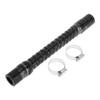 X AUTOHAUX 1 Set 22mm/0.87" ID 300mm/11.81" Length 0 Degree Black Car Silicone Hose with Clamps Coolant Hose Universal view 1