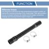 X AUTOHAUX 1 Set 22mm/0.87" ID 300mm/11.81" Length 0 Degree Black Car Silicone Hose with Clamps Coolant Hose Universal view 4