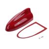 VekAuto Shark Fin Antenna Cover, AM/FM Signal Roof Aerial Universal for Car Auto SUV Truck ABS Material with Adhesive Base Dark Red view 1