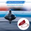 VekAuto Shark Fin Antenna Cover, AM/FM Signal Roof Aerial Universal for Car Auto SUV Truck ABS Material with Adhesive Base Dark Red view 2