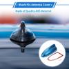 VekAuto Shark Fin Antenna Cover, AM/FM Signal Roof Aerial Universal for Car Auto SUV Truck ABS Material with Adhesive Base Metallic Blue view 2