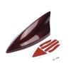 VekAuto Shark Fin Antenna, AM/FM Signal Roof Aerial Universal for Car Auto SUV Truck ABS Material with Adhesive Base Elegant Red view 1