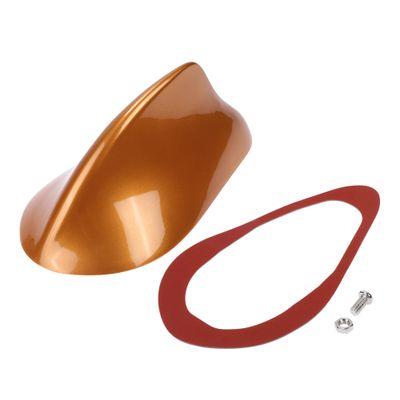 Partuto 1 Pcs Universal Front Shark Fin Antenna Cover Signal Roof Aerial for Car SUV Truck ABS Material with Adhesive Base Orange