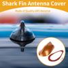 Partuto 1 Pcs Universal Front Shark Fin Antenna Cover Signal Roof Aerial for Car SUV Truck ABS Material with Adhesive Base Orange view 2