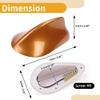 Partuto 1 Pcs Universal Front Shark Fin Antenna Cover Signal Roof Aerial for Car SUV Truck ABS Material with Adhesive Base Orange view 3