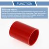 X AUTOHAUX 1 Pcs Straight Coupler Silicone Hose 68mm/2.68" ID 100mm/3.94" Length 0 Degree Car Silicone Hose Coolant Hose 3-Ply 4mm Thickness Air Intake/Turbo/Intercooler Piping Tube Red view 4