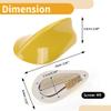 Partuto 1 Pcs Universal Shark Fin Antenna Cover Signal Roof Aerial for Car SUV Truck ABS Material with Adhesive Base Yellow view 3