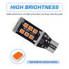 Arwrilt 4 PCS Car LED Bulb for Reverse Lights, T15 2835-15smd Backup Light Turn Signal Light Brake Light, W16W 912 921 Canbus LED Bulb Replacement, Universal Automotive Bulb for Cars (Red) view 4