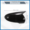 A ABSOPRO 1 Pair Car Rear View Driver Passenger Side Mirror Cover Cap Overlay Gloss Black for Kia Sorento 2016-2019 Mirror Guard Covers Exterior Decoration Trims Item Replacement view 3
