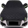 Half Car Cover for Opel crssland X/SUy(2017-),4-Layer Thickened Cotton Protector Car Cover, All Weather Car Body Covers Outdoor for Waterproof Dustproof Snowproof view 1