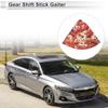 RATCHROLL 1 Pcs Universal Gear Shift Stick Gaiter Decoration 25x3x20cm/9.84"x1.18"x7.87" Gear Stick Knob Cover Boot Shift Cover Nylon Fabric,Aluminum Alloy Red view 2