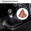 RATCHROLL 1 Pcs Universal Gear Shift Stick Gaiter Decoration 25x3x20cm/9.84"x1.18"x7.87" Gear Stick Knob Cover Boot Shift Cover Nylon Fabric,Aluminum Alloy Red view 3