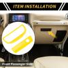 REPAIROCK 1 Set Glove Box Handle Switch Cover Trim for Jeep Wrangler JK 2007-2017 Passenger Storage Grab Handle Button Trim ABS Yellow view 2