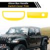 REPAIROCK 1 Set Glove Box Handle Switch Cover Trim for Jeep Wrangler JK 2007-2017 Passenger Storage Grab Handle Button Trim ABS Yellow view 3