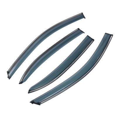 Hihaha Window Deflectors for Volkswagen Jetta 2011-2018 Side Tape-On Rain Guards 1 Set Black