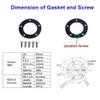 AODITECK Fuel Tank Sending Unit Gasket Kit Replacement Fuel Sender Unit Gasket kit (NBR) for Marine Boat RV Water Level Sensor Tank Sender,2 Pack view 4
